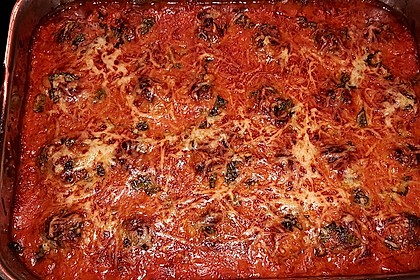 Überbackene Hackbällchen