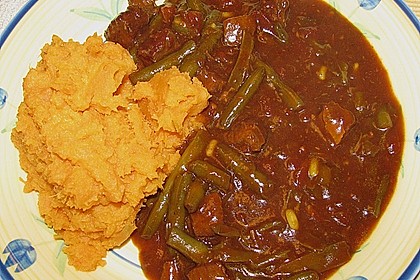 Bulgarische gr&uuml;ne Bohnen mit Fleisch 1