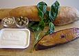 Ciabatta mit Heilbutt - Oliven - Creme