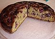 Gedeckter Kirschkuchen