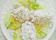 R&auml;ucherforellentatar auf Gurkencarpaccio
