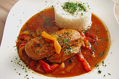 H&auml;hnchenbrust in Paprika - Sherry - Sauce 2