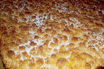 Butter - Hefe - Streuselkuchen mit Sahne 6