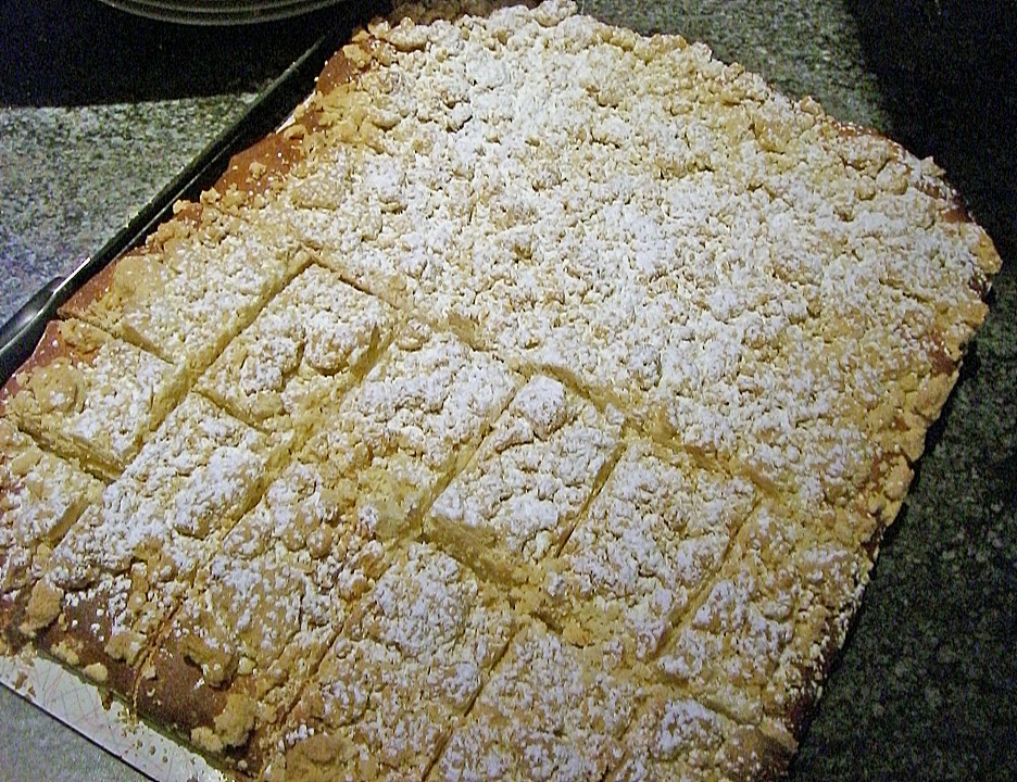 Butter Hefe Streuselkuchen mit Sahne (Rezept mit Bild) Chefkoch.de