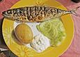 Gegrillte Knoblauch-Makrele