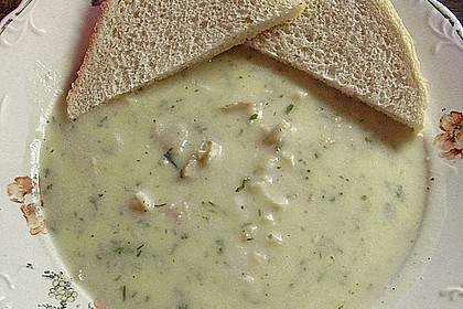Erdäpfel (Kartoffel)-Kräuter-Seelachs Suppe 1