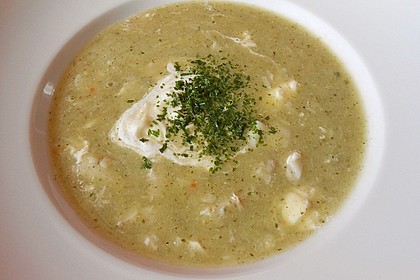 Erdäpfel (Kartoffel)-Kräuter-Seelachs Suppe 2
