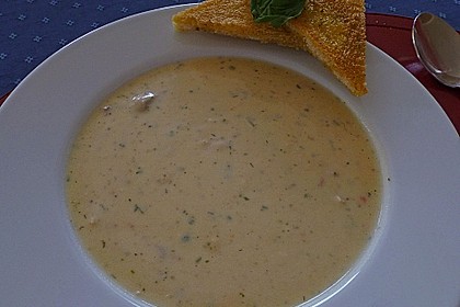 Erdäpfel (Kartoffel)-Kräuter-Seelachs Suppe 3
