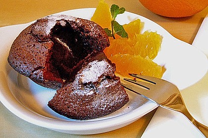 Schokolade - Kuchen mit fl&uuml;ssigem Kern &aacute; la Italia