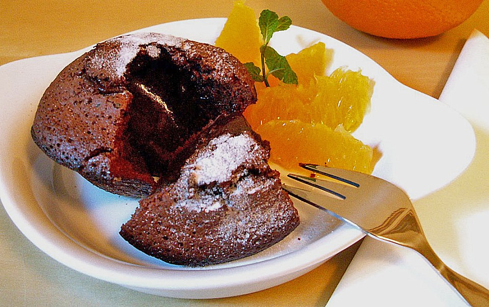 Schokoladenkuchen mit flüssigem Kern à la Italia (Rezept mit Bild ...
