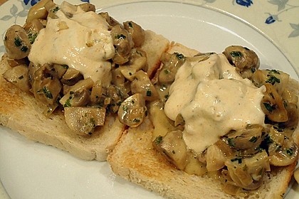 Champignon - Toast mit Kr&auml;utern