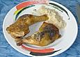 H&auml;hnchen in Honig - Senf - Glasur