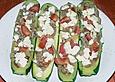 Gef&uuml;llte Zuccini mit Hackfleisch und Fetak&auml;se