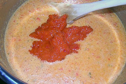 Spaghetti mit Paprika - Rahm - Sauce 1