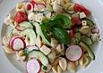 Pasta - Salat mit Mozzarella