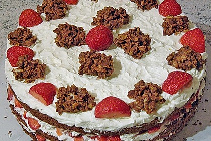 Erdbeer - Crunch - Torte