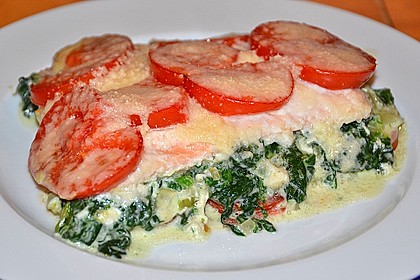 Lachs - Spinat - Auflauf 3