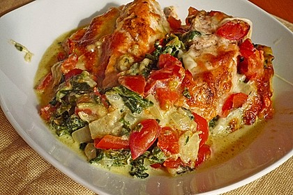 Lachs - Spinat - Auflauf 2