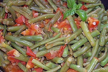 Gr&uuml;ne Bohnen mit Tomaten