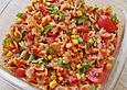 Roter Nudelsalat