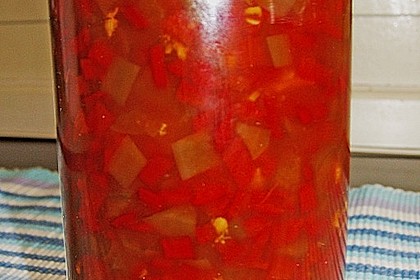 Thail&auml;ndische scharfe Honigsauce mit Knoblauch 1