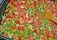 Fischfilet - Gratin mit Porree und Tomaten