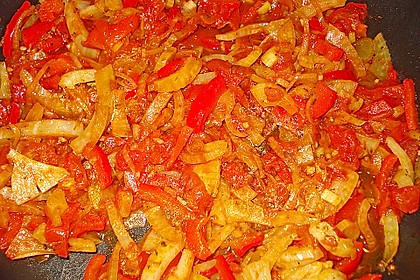 Gebratenes Zanderfilet auf Fenchel - Paprika - Gemüse 9