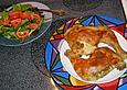 Knuspriges Grillhuhn mit frischem Koriander
