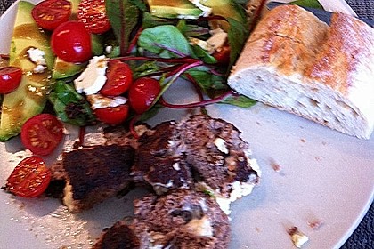 Beefsteaks mit Schafskäse 50