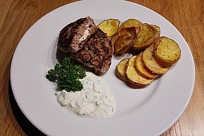 Beefsteaks mit Schafskäse 30