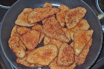 Gem&uuml;seplatte mit kleinen Schweineschnitzeln 7