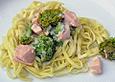 Lachs - Brokkoli - Sahne - Sauce
