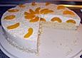 Panna - Cotta Torte mit Aprikosen