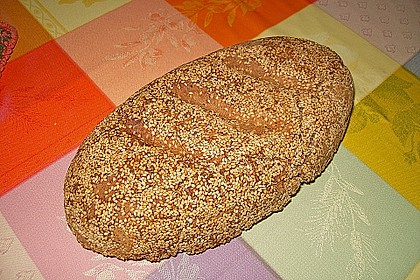 Mein Roggensauerteigbrot mit Sesamkruste 9