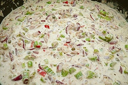 Spaghetti mit Frischk&auml;se - Thunfisch - Sauce 18