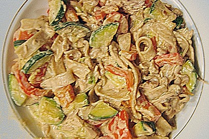 Spaghetti mit Frischk&auml;se - Thunfisch - Sauce 8