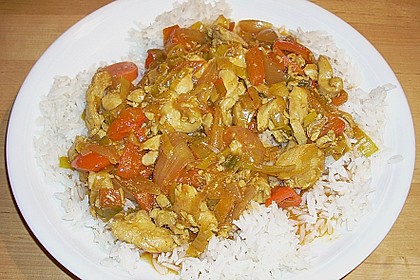 Asia - Hähnchenbrust in pikanter Gemüse - Sauce 6