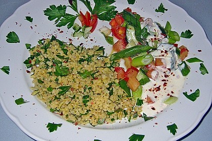 Petersiliensalat mit Joghurtsauce
