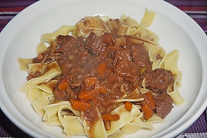 Schoko - Gulasch aus Rindfleisch