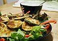 Panierte Zucchinischeiben