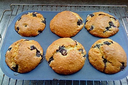 Mile high Blueberry Muffins 143