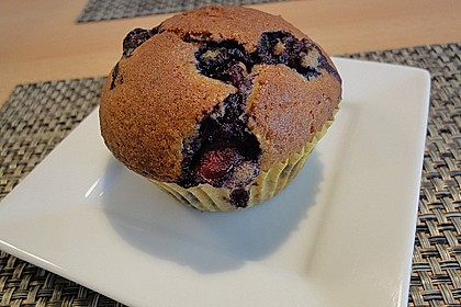 Mile high Blueberry Muffins 71