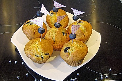 Mile high Blueberry Muffins 16