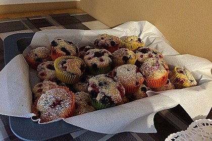 Mile high Blueberry Muffins 33