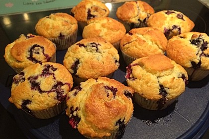 Mile high Blueberry Muffins 22