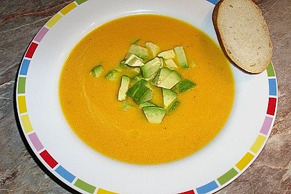 Möhrensüppchen mit Ingwer und Avocado 8
