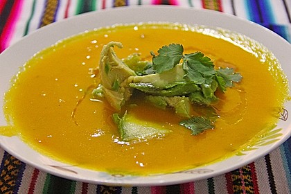 Möhrensüppchen mit Ingwer und Avocado 16