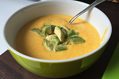 Möhrensüppchen mit Ingwer und Avocado 12