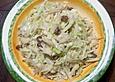 Kalter Wei&szlig;kohlsalat mit Rosinen