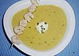 Maiscremesuppe mit Bacon und Garnelen